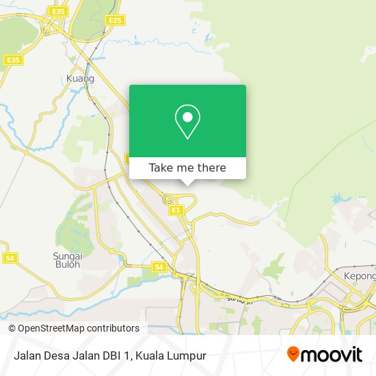 Jalan Desa Jalan DBI 1 map