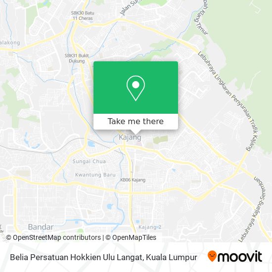 Peta Belia Persatuan Hokkien Ulu Langat