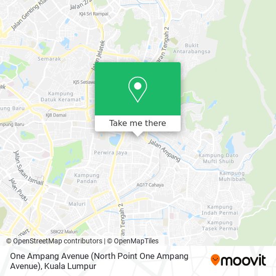 One Ampang Avenue (North Point One Ampang Avenue) map