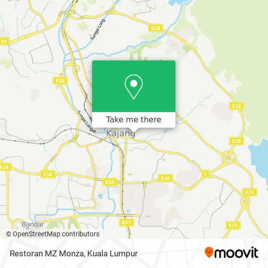 Restoran MZ Monza map