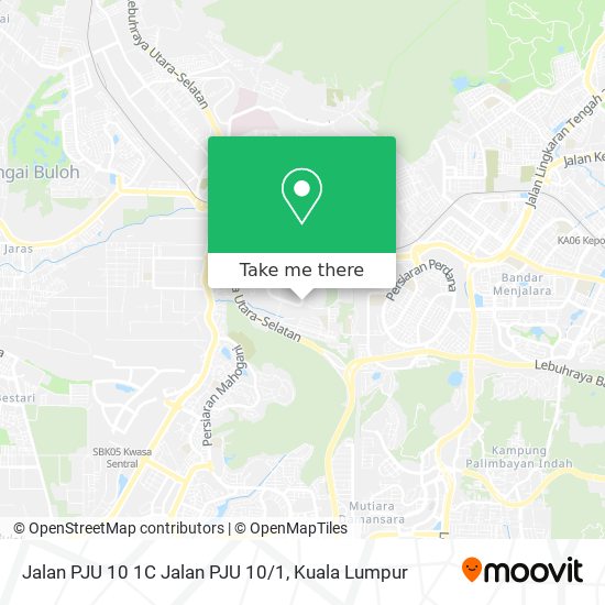 Jalan PJU 10 1C Jalan PJU 10/1 map