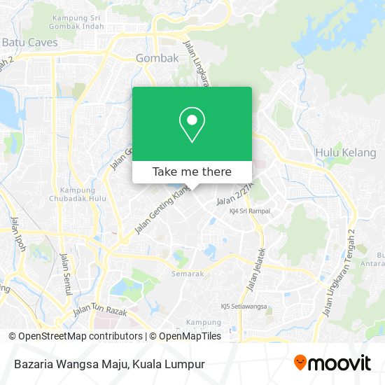 Bazaria Wangsa Maju map