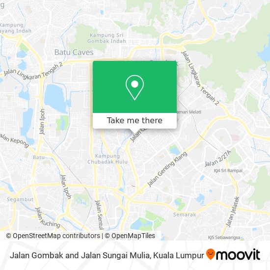 Peta Jalan Gombak and Jalan Sungai Mulia