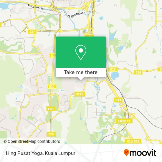Peta Hing Pusat Yoga