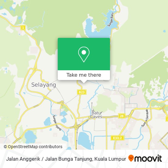 Peta Jalan Anggerik / Jalan Bunga Tanjung