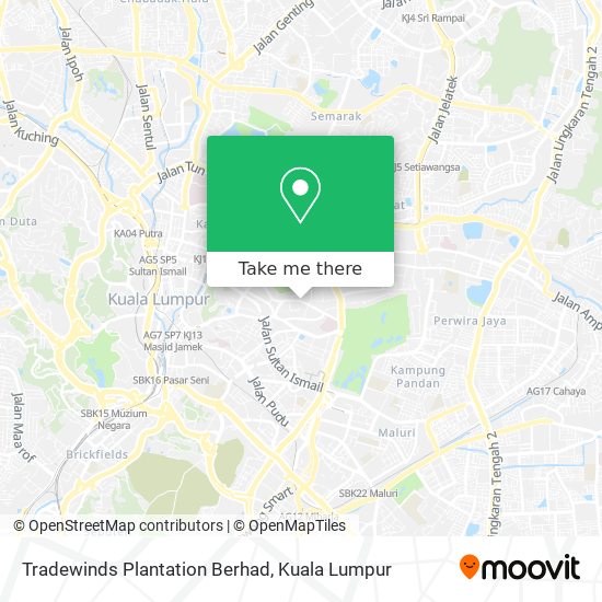 Peta Tradewinds Plantation Berhad