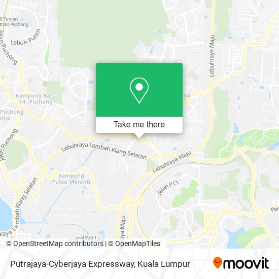 Peta Putrajaya-Cyberjaya Expressway