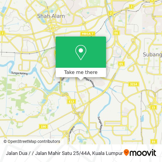 Jalan Dua / / Jalan Mahir Satu 25 / 44A map