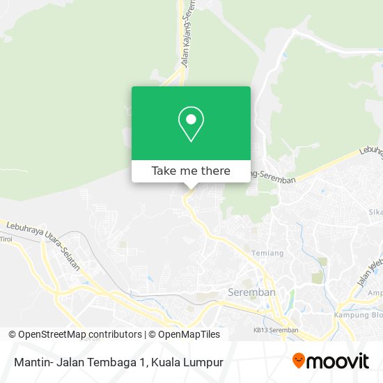 Mantin- Jalan Tembaga 1 map