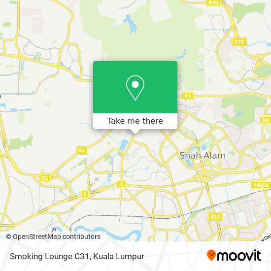 Smoking Lounge C31 map