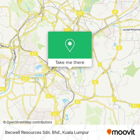 Becwell Resources Sdn. Bhd. map