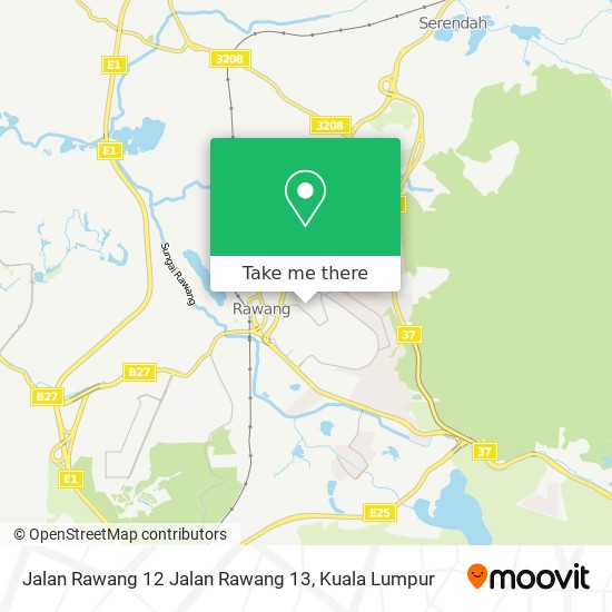 Peta Jalan Rawang 12 Jalan Rawang 13