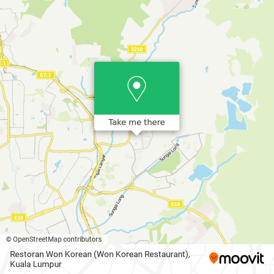 Restoran Won Korean (Won Korean Restaurant) map