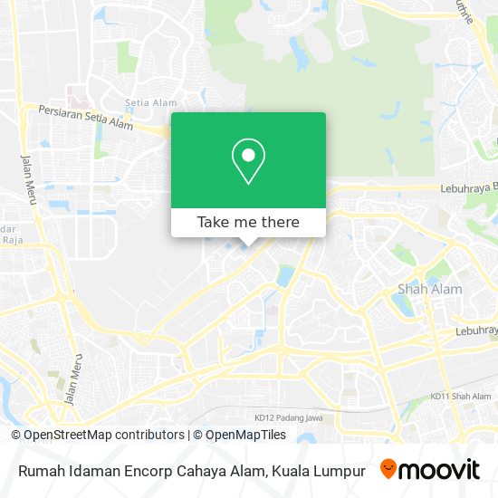 Rumah Idaman Encorp Cahaya Alam map