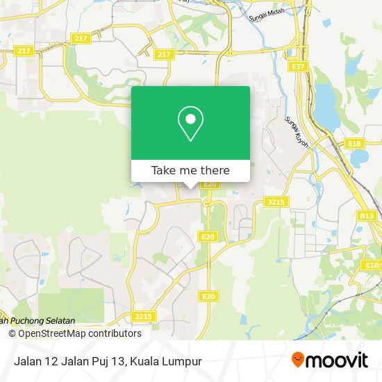 Peta Jalan 12 Jalan Puj 13