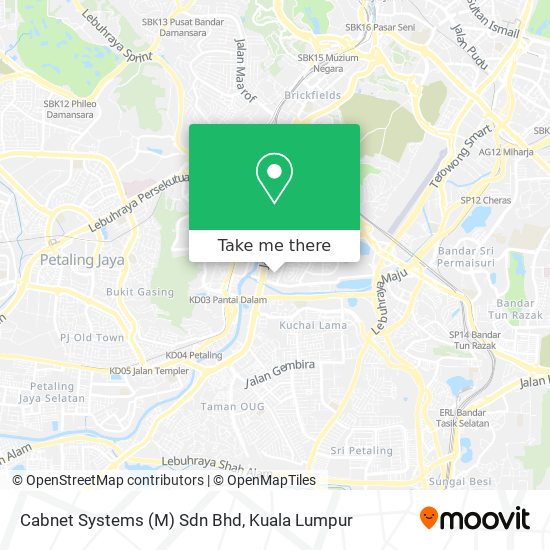 Cabnet Systems (M) Sdn Bhd map