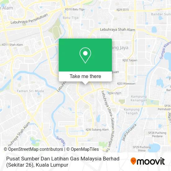 Pusat Sumber Dan Latihan Gas Malaysia Berhad (Sekitar 26) map