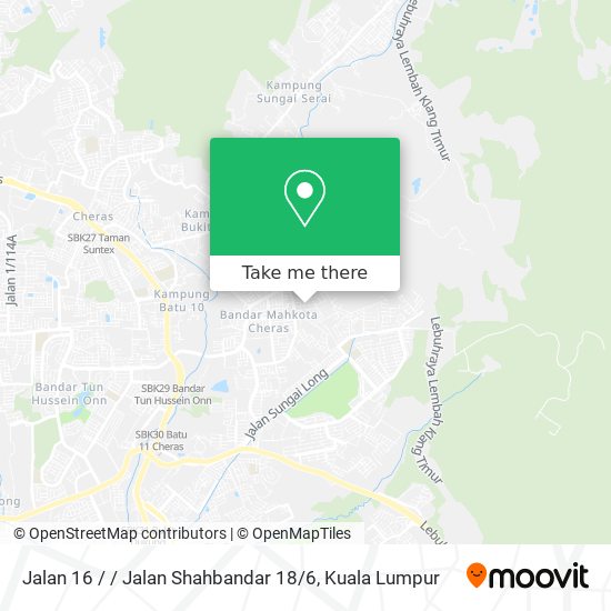 Jalan 16 / / Jalan Shahbandar 18 / 6 map