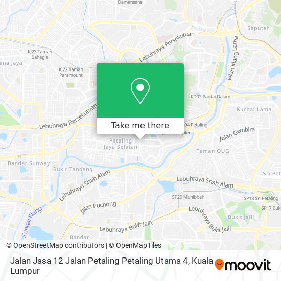Peta Jalan Jasa 12 Jalan Petaling Petaling Utama 4