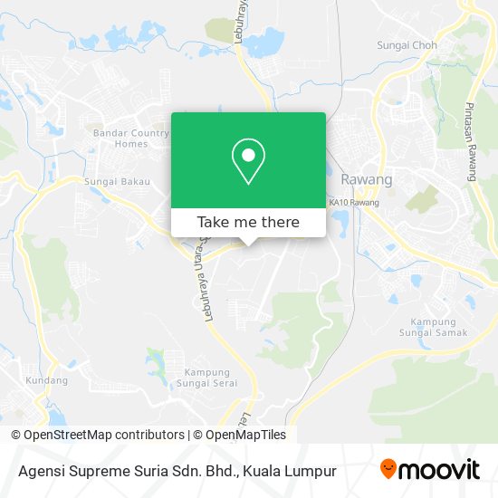 Peta Agensi Supreme Suria Sdn. Bhd.