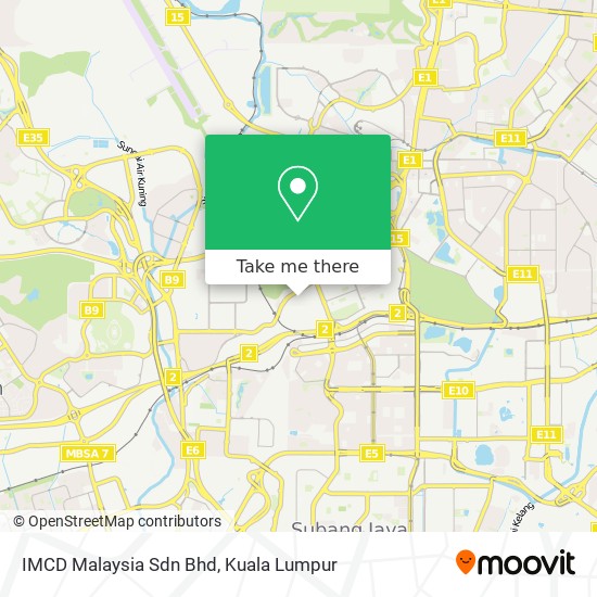 Peta IMCD Malaysia Sdn Bhd