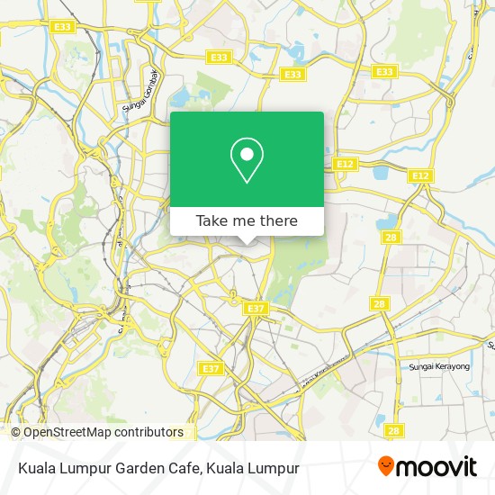 Peta Kuala Lumpur Garden Cafe