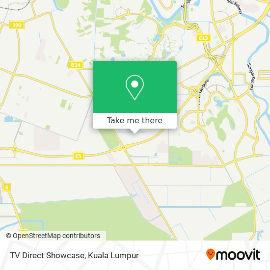 TV Direct Showcase map