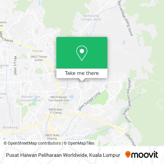 Peta Pusat Haiwan Peliharaan Worldwide