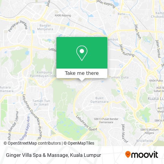 Ginger Villa Spa & Massage map