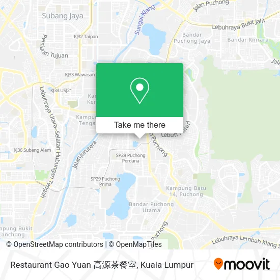 Restaurant Gao Yuan 高源茶餐室 map