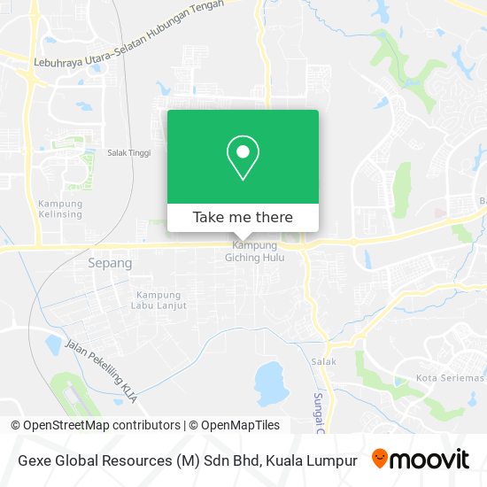 Peta Gexe Global Resources (M) Sdn Bhd