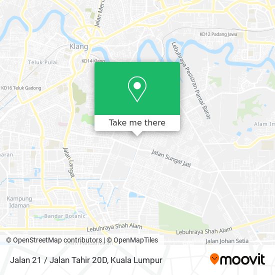 Peta Jalan 21 / Jalan Tahir 20D