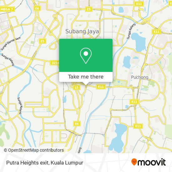 Putra Heights exit map