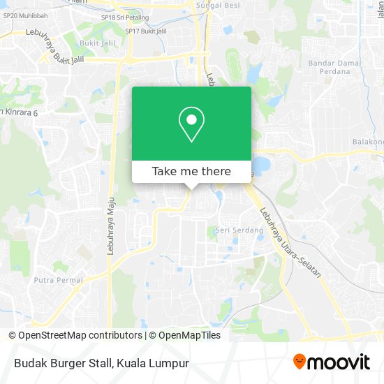 Budak Burger Stall map