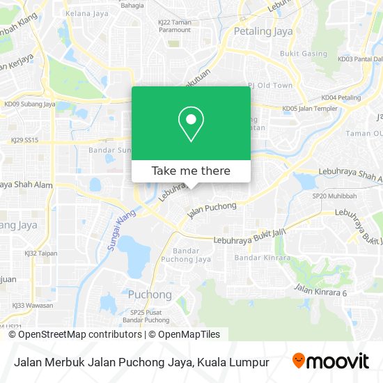 Jalan Merbuk Jalan Puchong Jaya map