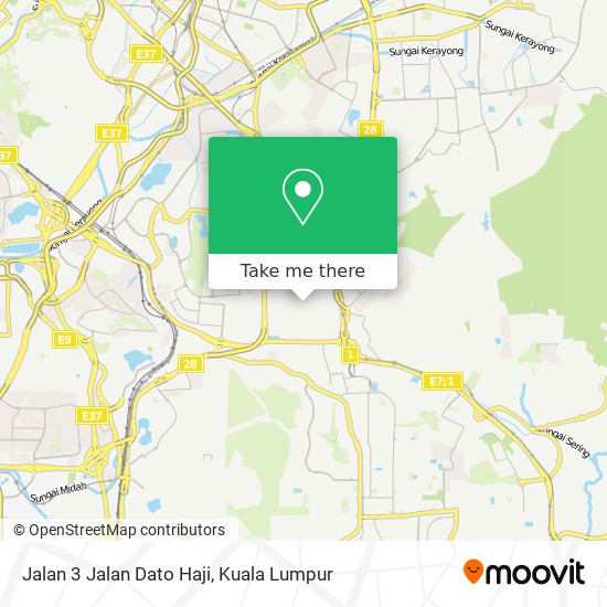 Jalan 3 Jalan Dato Haji map
