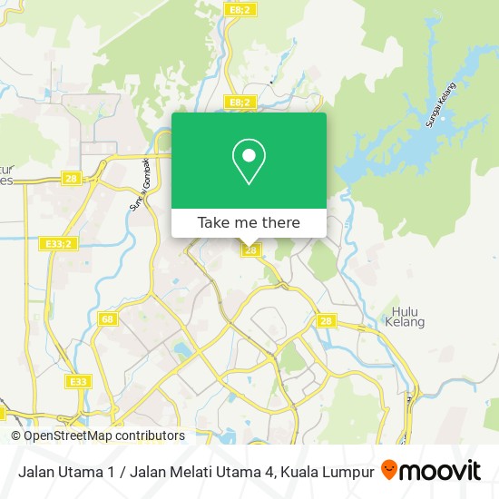 Jalan Utama 1 / Jalan Melati Utama 4 map