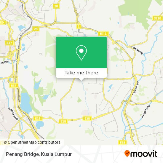 Penang Bridge map