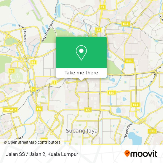 Jalan SS / Jalan 2 map