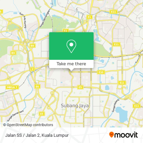 Jalan SS / Jalan 2 map