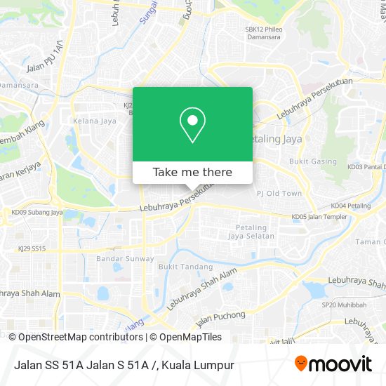 Jalan SS 51A Jalan S 51A / map