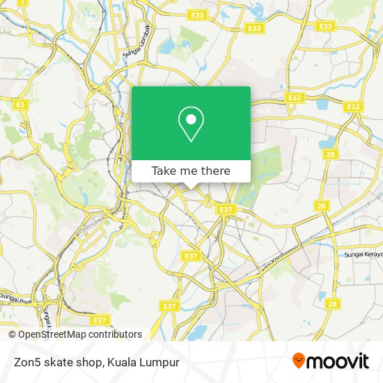 Zon5 skate shop map