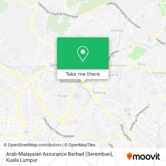 Arab-Malaysian Assurance Berhad (Seremban) map
