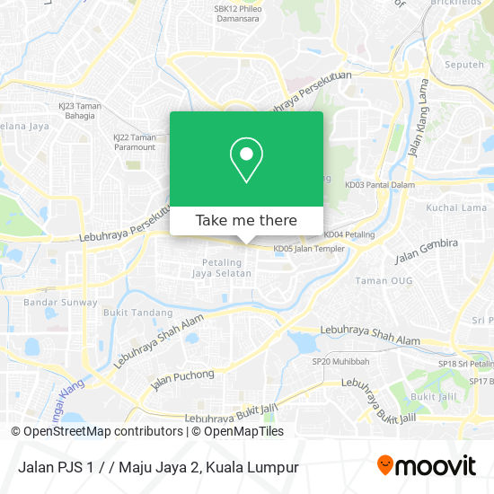 Jalan PJS 1 / / Maju Jaya 2 map