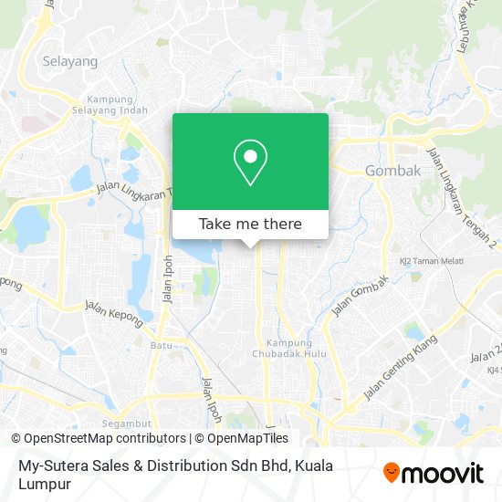 Peta My-Sutera Sales & Distribution Sdn Bhd