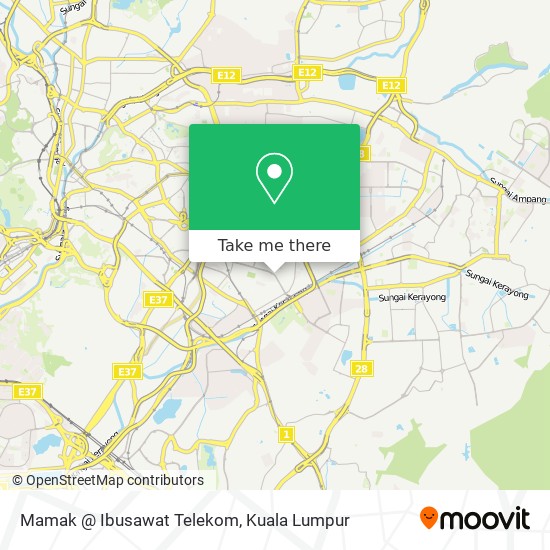 Mamak @ Ibusawat Telekom map