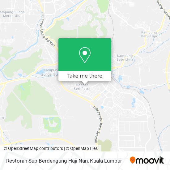 Peta Restoran Sup Berdengung Haji Nan