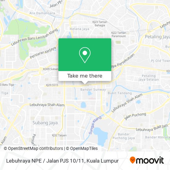 Lebuhraya NPE / Jalan PJS 10 / 11 map