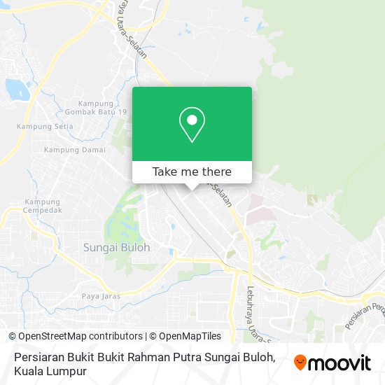 Peta Persiaran Bukit Bukit Rahman Putra Sungai Buloh