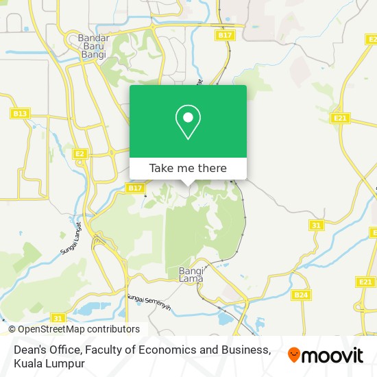 Dean's Office, Faculty of Economics and Business map